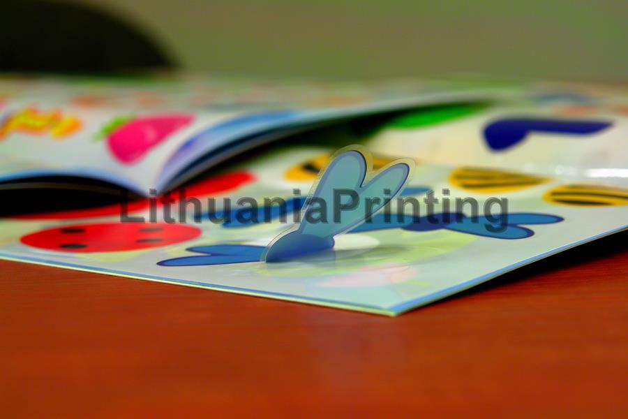 Book with stickers printing